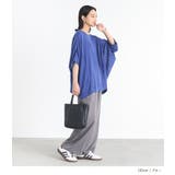 n'OrLABEL変形デザイン半袖風合いスラブニットソー | osharewalker | 詳細画像10 