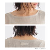 n'OrLABEL変形デザイン半袖風合いスラブニットソー | osharewalker | 詳細画像18 