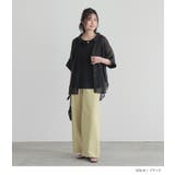 n'OrLABELバックリボン5分袖シアーシャツ | osharewalker | 詳細画像11