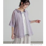 n'OrLABELバックリボン5分袖シアーシャツ | osharewalker | 詳細画像12