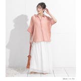 n'OrLABELバックリボン5分袖シアーシャツ | osharewalker | 詳細画像14