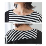 n'OrLABEL無地×ボーダー切替アシメデザインTシャツ | osharewalker | 詳細画像16