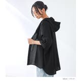 n'OrLABELスタンドフーディー五分袖シャツ | osharewalker | 詳細画像15 