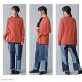 n'OrLABEL配色メロー前後2wayカットソー | osharewalker | 詳細画像7 