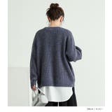 n'OrLABELミックスカラーパフスリーブニット  | osharewalker | 詳細画像8 