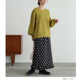 n'OrLABELミックスカラーパフスリーブニット  | osharewalker | 詳細画像12 