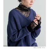 n'OrLABELあったかタートルネックレース切替ロンT | osharewalker | 詳細画像8 