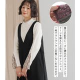 n'OrLABEL袖レース配色リブニット  | osharewalker | 詳細画像2 