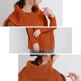 n'OrLABEL配色ラインボリュームタートルニット  | osharewalker | 詳細画像5 