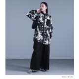 kOhAKU水彩画風アート柄ロングシャツ | osharewalker | 詳細画像6 