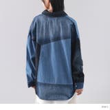 kOhAKUパッチワークコットンデニムシャツ | osharewalker | 詳細画像12