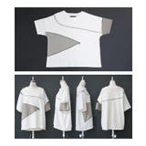 kOhAKUアシンメトリー配色デザインTシャツ | osharewalker | 詳細画像15 