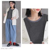 n'OrLABELボーダー柄リンガーTシャツ | osharewalker | 詳細画像7 