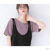 n'OrLABELボーダー柄リンガーTシャツ | osharewalker | 詳細画像9 