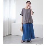 n'OrLABEL冷感×異素材ドルマンドレープトップス | osharewalker | 詳細画像14