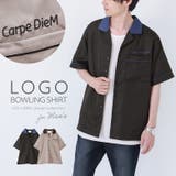 n'OrLABEL刺繍ロゴ配色ボウリングシャツ | osharewalker【MEN】 | 詳細画像1 