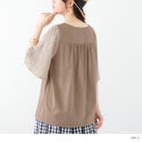 n'OrLABEL異素材フレアスリーブカットソー | osharewalker | 詳細画像15 