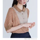 somari imaginationレトロ柄ボザム切替ブラウス | osharewalker | 詳細画像4