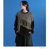 kOhAKU編地切替デザインニット  | osharewalker | 詳細画像5 