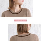 n'OrLABEL配色リブ編みデザインニット | osharewalker | 詳細画像6 