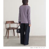 n'OrLABEL裏起毛配色メローリブクルーネックカットソー | osharewalker | 詳細画像13 
