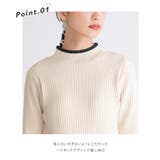 n'OrLABEL配色袖ボタンハイネックニット  | osharewalker | 詳細画像6 