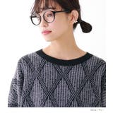 n'OrLABEL配色ダイヤ柄ジャカードニット | osharewalker | 詳細画像11 