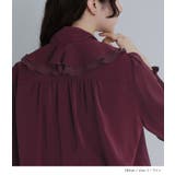 somari imaginationボウタイ付きラッフルフリルブラウス | osharewalker | 詳細画像7 