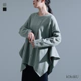 kOhAKUドレープデザインカットソー | osharewalker | 詳細画像1 