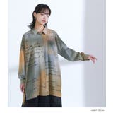 kOhAKUグラデーションプリントロングシャツ | osharewalker | 詳細画像14 