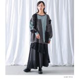 kOhAKU配色シアー切替フリンジデザインニット | osharewalker | 詳細画像6 