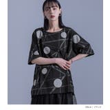 kOhAKUランダムドット柄モードTシャツ | osharewalker | 詳細画像2
