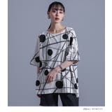 kOhAKUランダムドット柄モードTシャツ | osharewalker | 詳細画像7