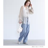 n'OrLABEL前後2wayリボン付きシアーブラウス | osharewalker | 詳細画像6 