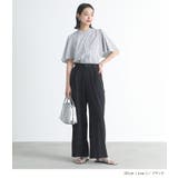 n'OrLABELストライプ柄フレアスリーブブラウス | osharewalker | 詳細画像7 