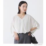 n'OrLABEL変形ドレープデザインシャツ | osharewalker | 詳細画像9 