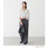 n'OrLABEL変形ドレープデザインシャツ | osharewalker | 詳細画像11 