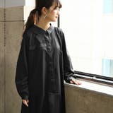 kOhAKU変形襟アシメプリーツワンピース | osharewalker | 詳細画像5 