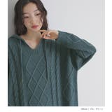 somari imaginationケーブル編みロングニットワンピース | osharewalker | 詳細画像13