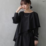 kOhAKUケープデザインアシンメトリーワンピース | osharewalker | 詳細画像12 