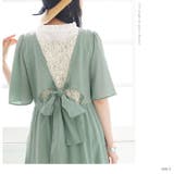 n'OrLABELバックリボン切替レースコットンワンピース  | osharewalker | 詳細画像4 