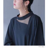 kOhAKUメッシュ切替アシメワンピース | osharewalker | 詳細画像2