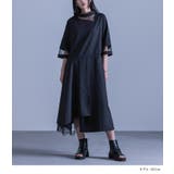 kOhAKUメッシュ切替アシメワンピース | osharewalker | 詳細画像8