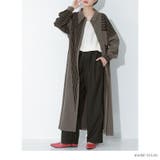 kOhAKUストライプ柄切替アシメシャツワンピース | osharewalker | 詳細画像3 