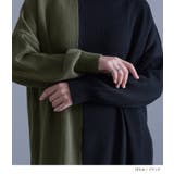 kOhAKU配色アシメタートルネックニットワンピース | osharewalker | 詳細画像11