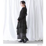 kOhAKU異素材ドッキングニットワンピース | osharewalker | 詳細画像7 