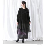 kOhAKU異素材ドッキングニットワンピース | osharewalker | 詳細画像9 