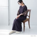 n'OrLABELバイカラー異素材ドッキングワンピース  | osharewalker | 詳細画像14 