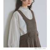 somari imaginationエプロン風グレンチェック柄ジャンスカ | osharewalker | 詳細画像11