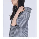 somari imaginationストライプ柄フリルフード付きシャツワンピース | osharewalker | 詳細画像11